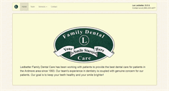 Desktop Screenshot of ledbetterfamilydentalcare.com