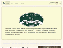 Tablet Screenshot of ledbetterfamilydentalcare.com